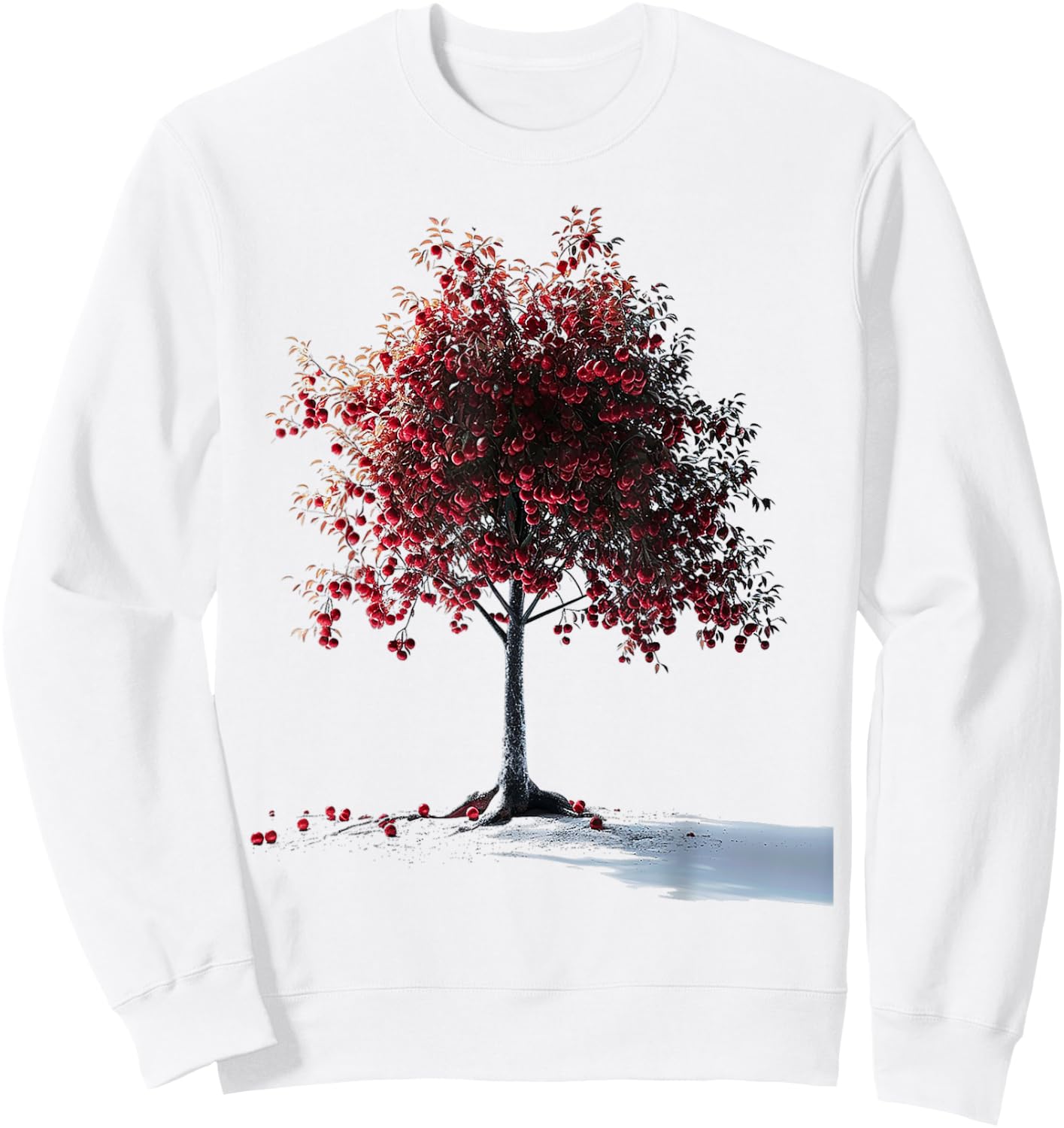 Tree Abstract Graphic Nature Artwork Drawing Tree Sweatshirt - Sweatshirt | White