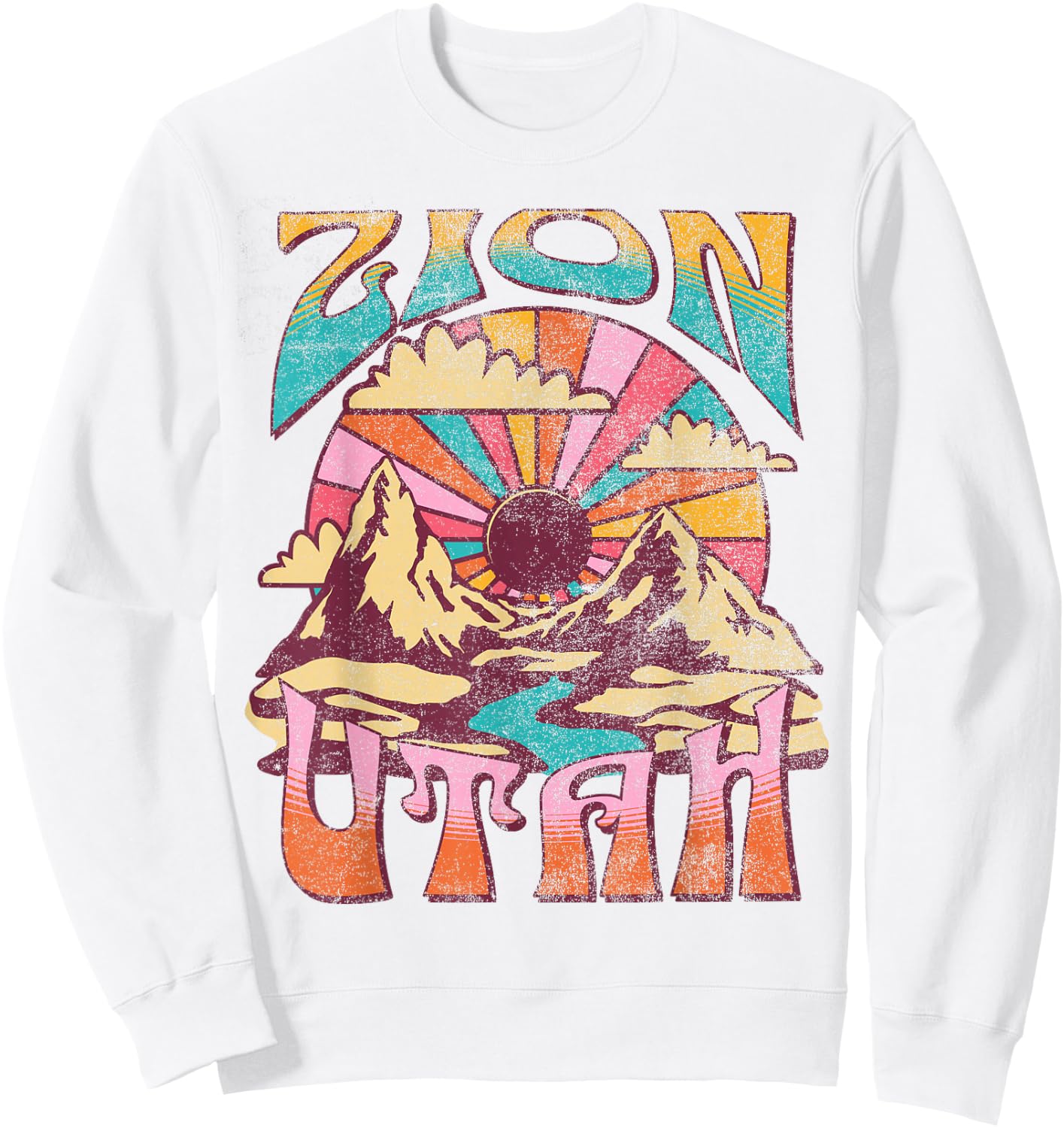 Zion National Park Sweatshirt - Sweatshirt | White