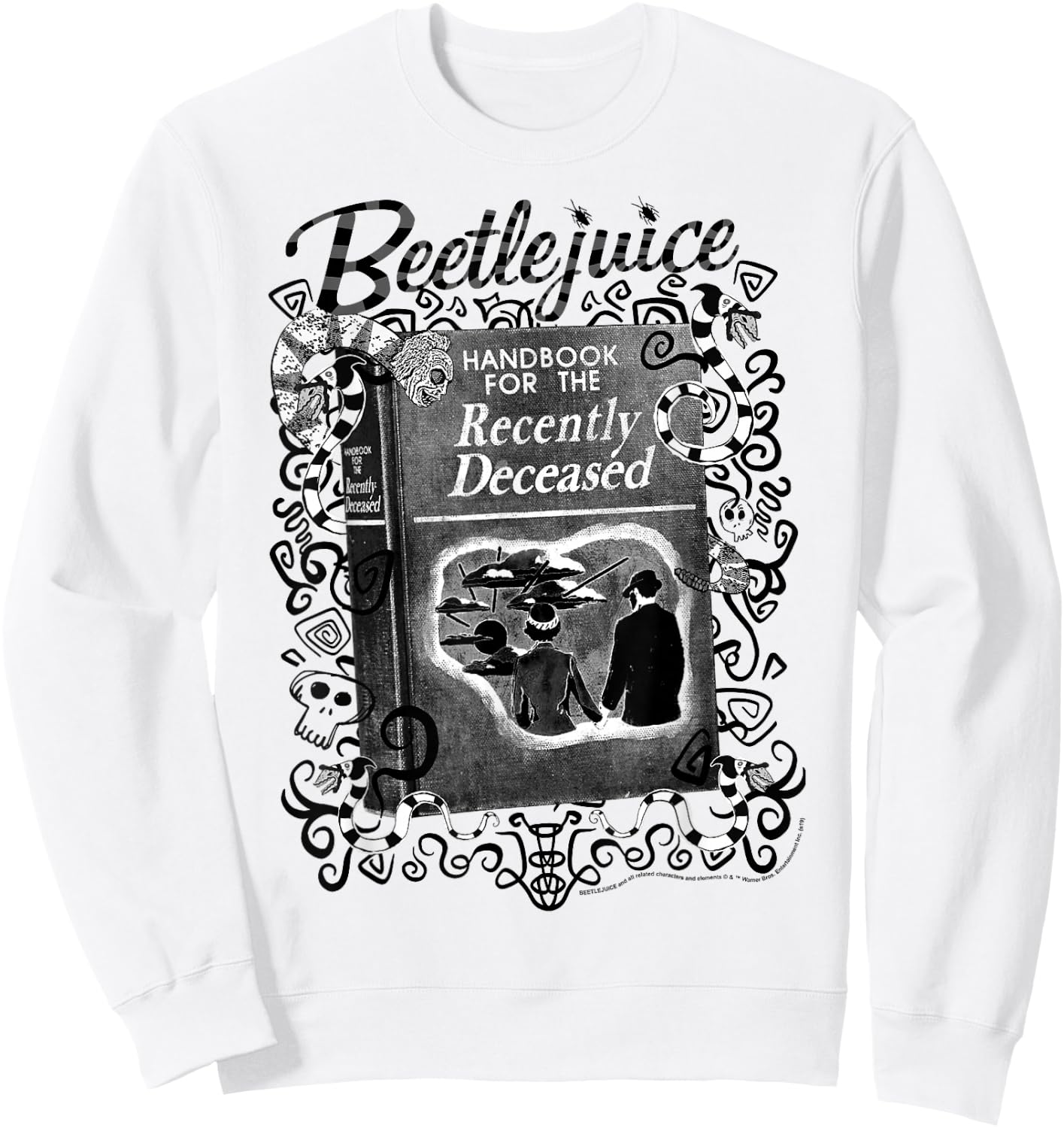Beetlejuice Handbook for The Recently Deceased Sweatshirt - Sweatshirt | White