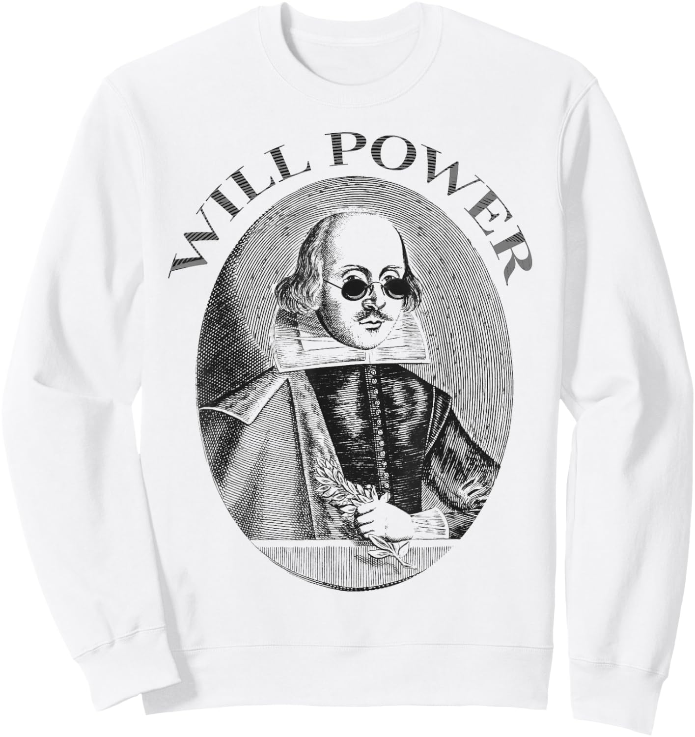 William Shakespeare WILL POWER Sweatshirt - Sweatshirt | White