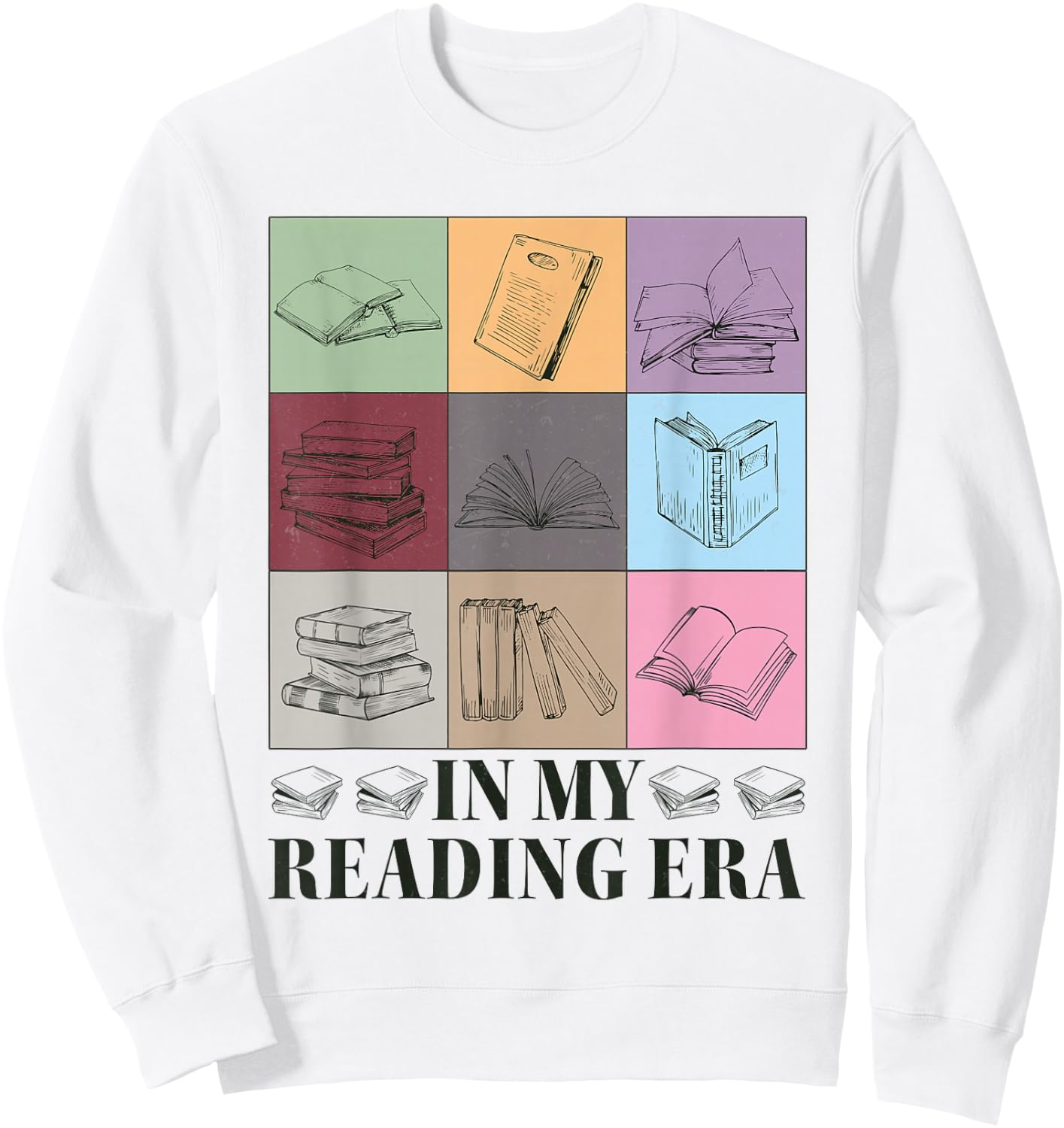 in My Reading Era Bookish Book Lover Book Reader Sweatshirt - Sweatshirt | White