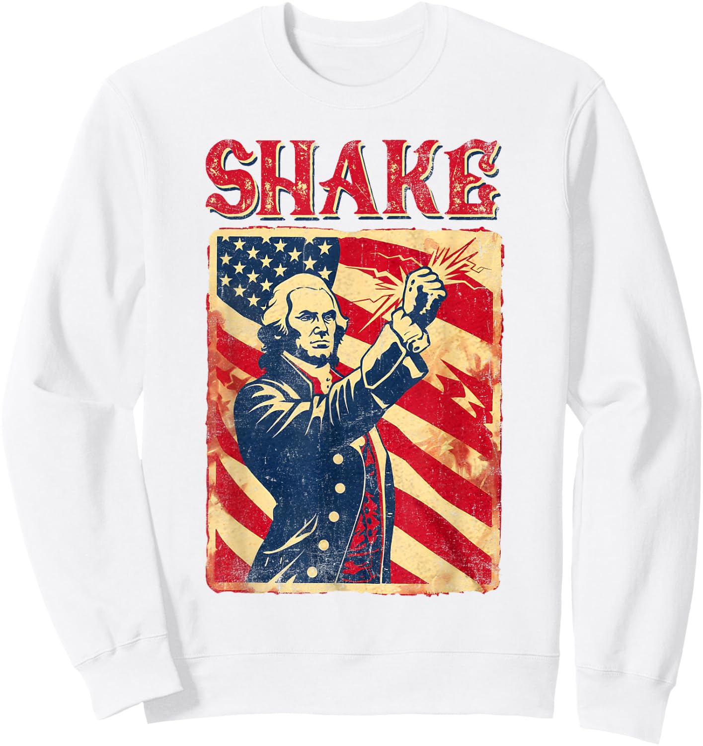 Funny Shake And Bake 4th of July Couple Matching Sweatshirt - Sweatshirt | White