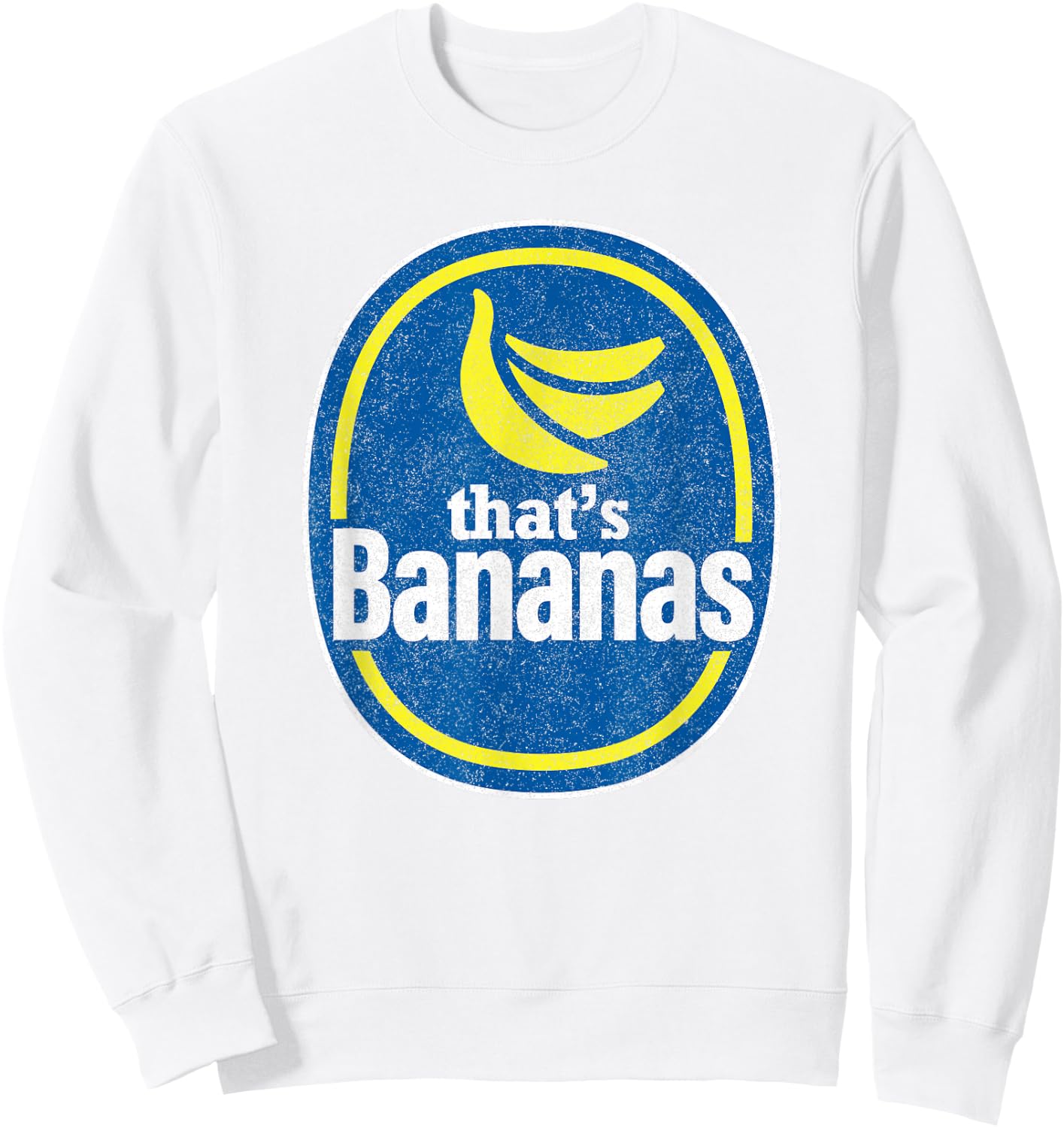 Retro Funny Pretend That's Bananas Halloween Costume Fruit Sweatshirt - Sweatshirt | White