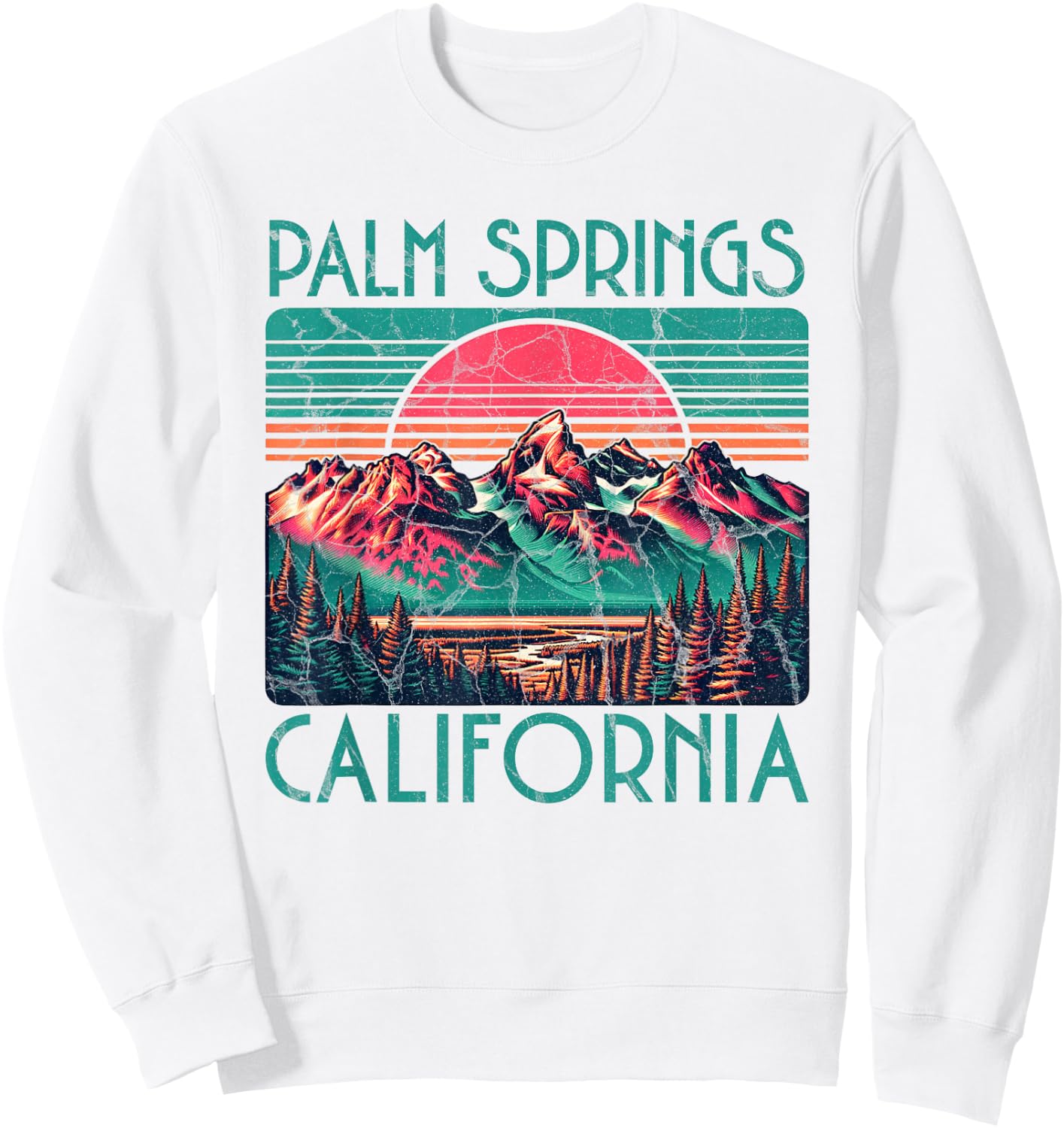 Palm Springs Sweatshirt - Sweatshirt | White