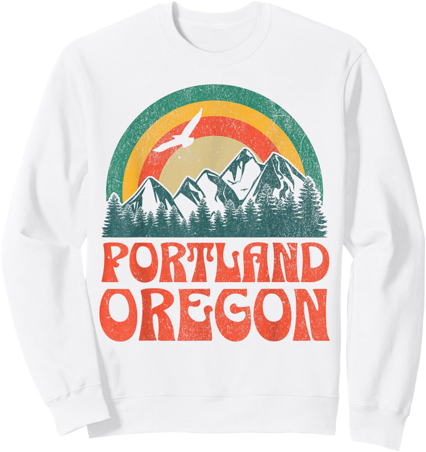 Portland Oregon Sweatshirt - Sweatshirt | White