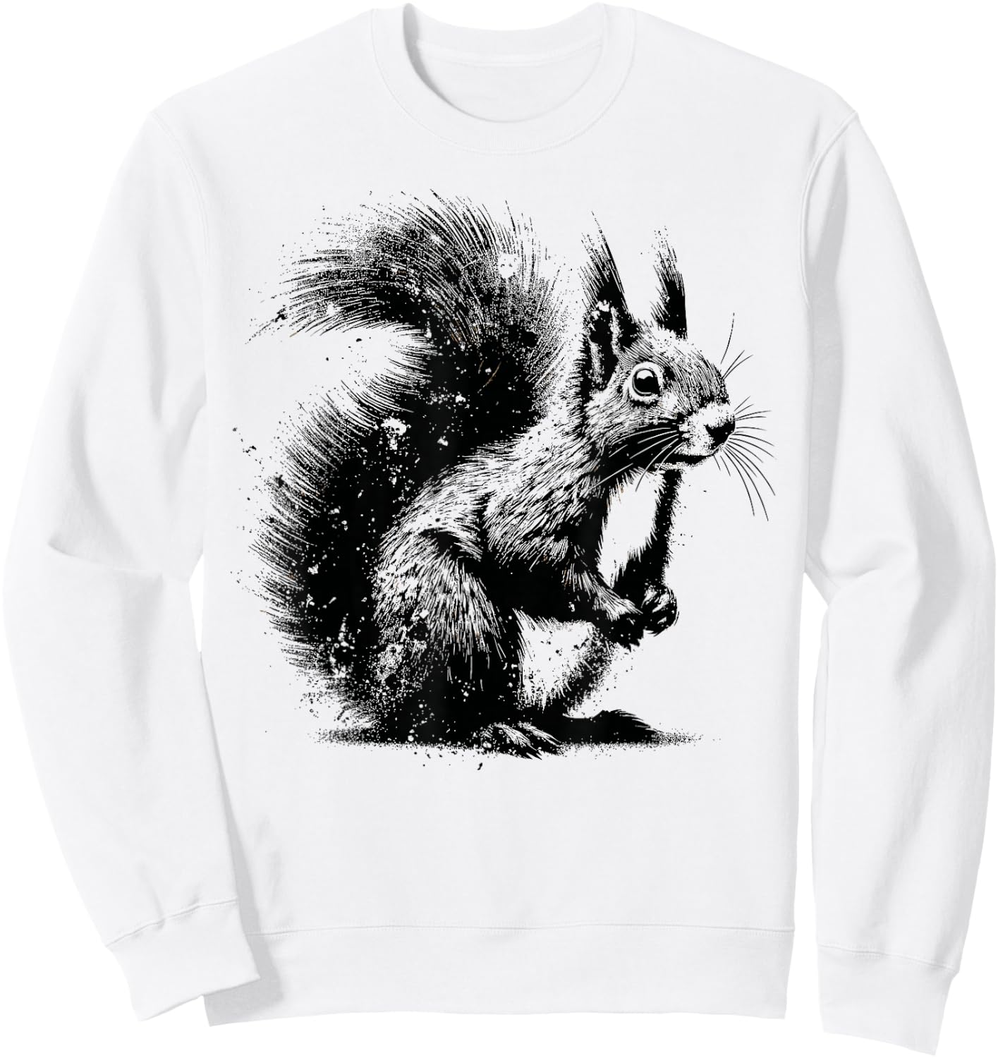 Edgy Grunge Aesthetic Squirrel Lover Shirt Edgy Squirrel Sweatshirt - Sweatshirt | White