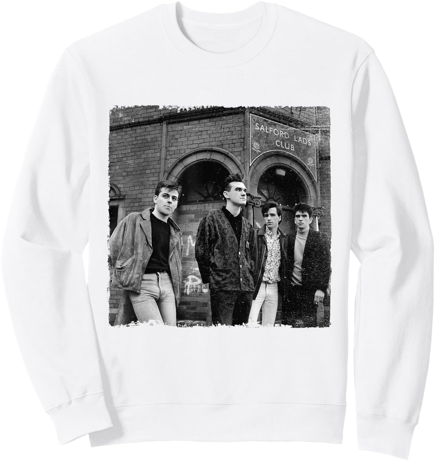 Salford Lads Club The Smiths Band Shot by Stephen Wright Sweatshirt - Sweatshirt | White