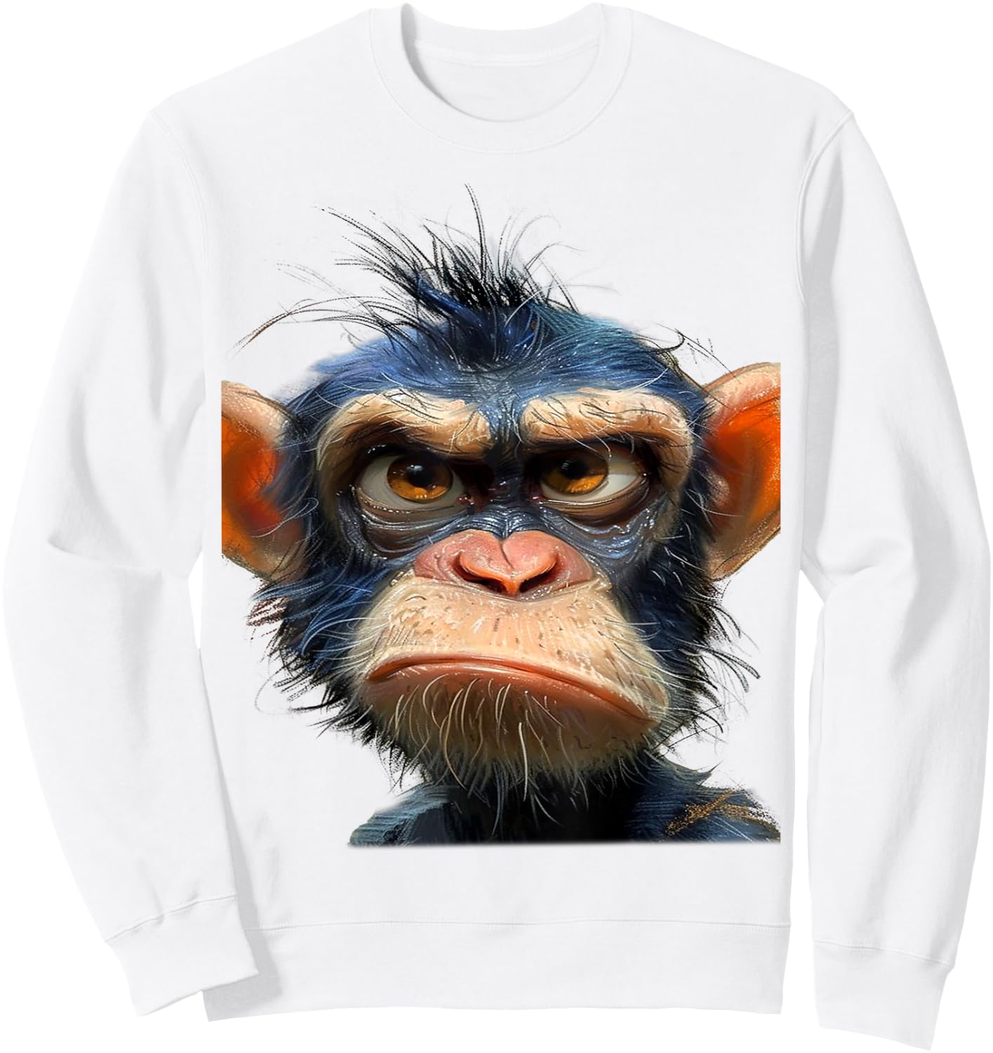 Funny Monkey Sweatshirt - Sweatshirt | White