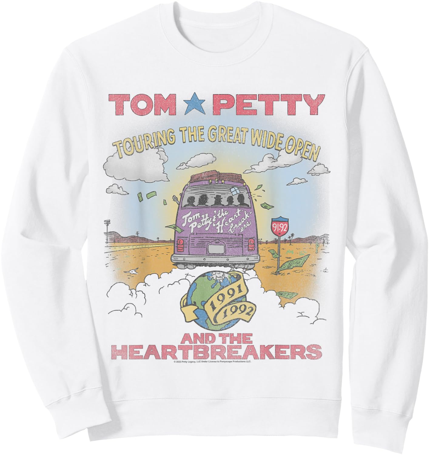 Tom Petty The Great Wide Open Sweatshirt - Sweatshirt | White
