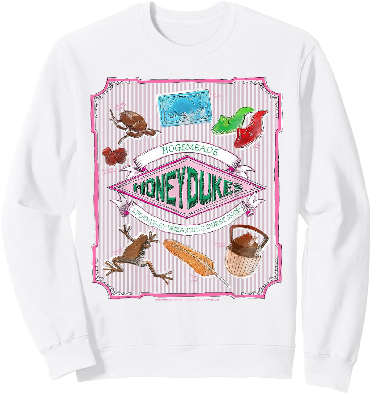 Harry Potter Honeydukes Hogsmeade Label Sweatshirt - Sweatshirt | White