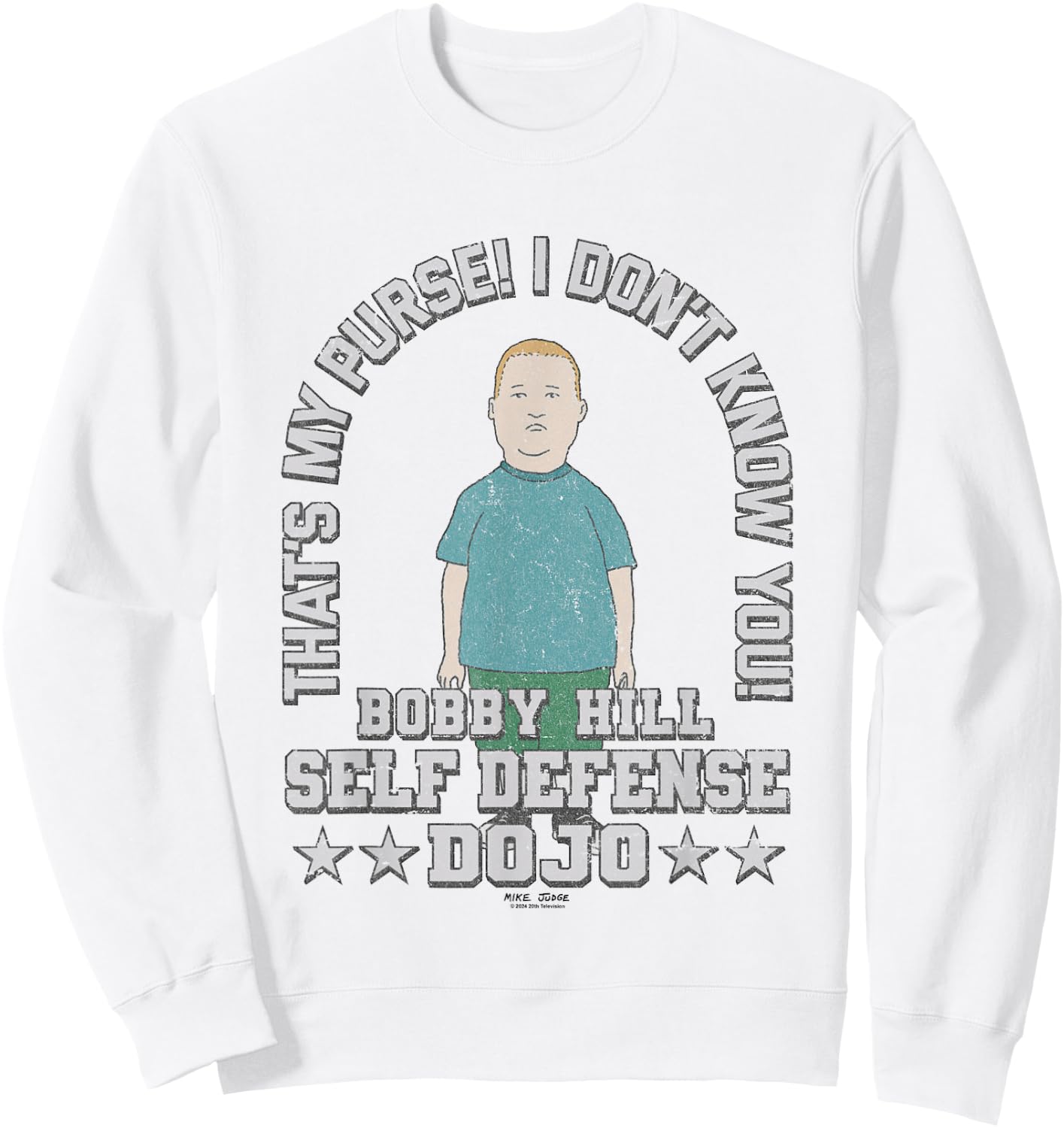 King Of The Hill Bobby Hill Self Defense Dojo Chest Poster Sweatshirt - Sweatshirt | White
