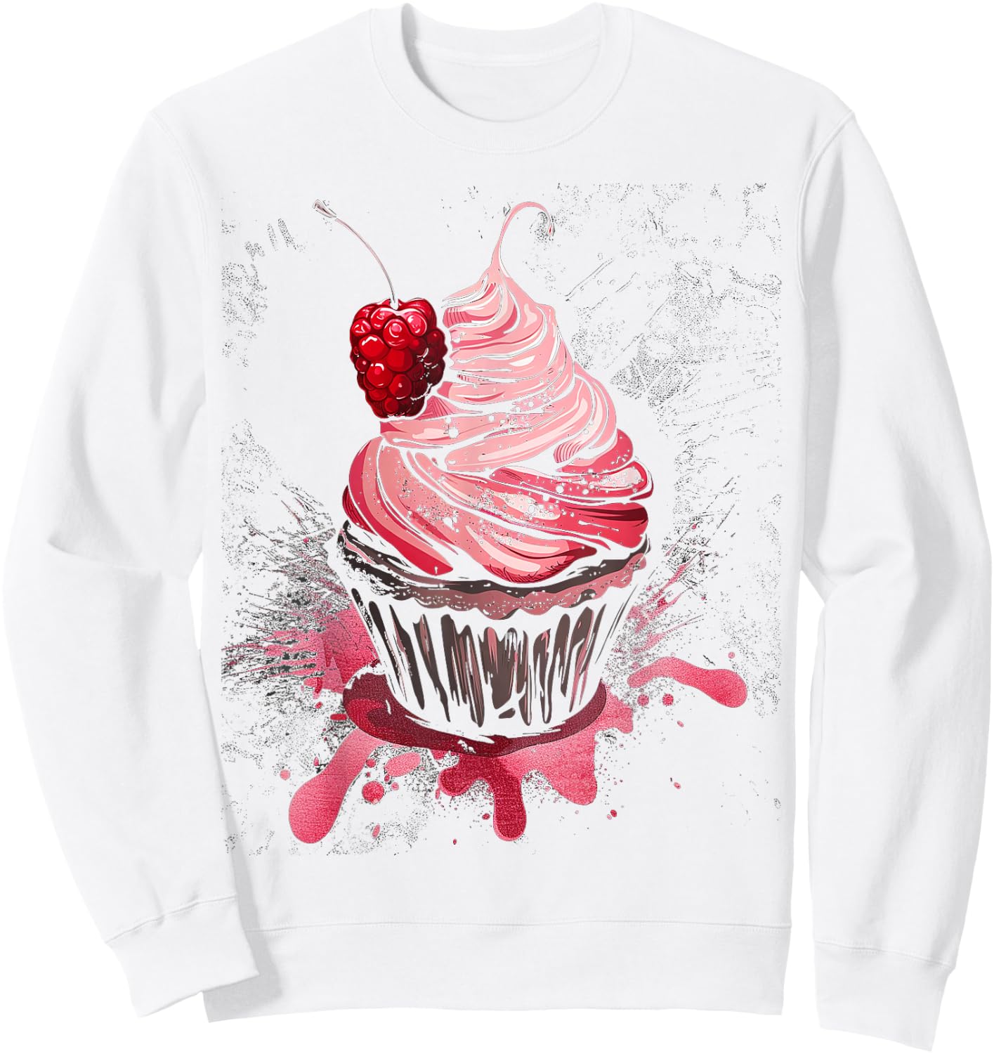 Cupcake Vintage Sweatshirt - Sweatshirt | White