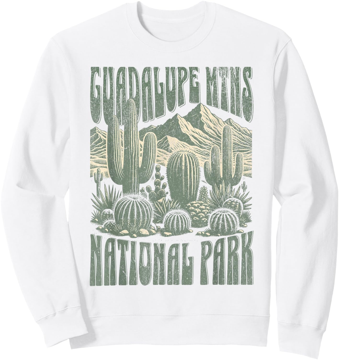 Guadalupe Mountains National Park Sweatshirt - Sweatshirt | White