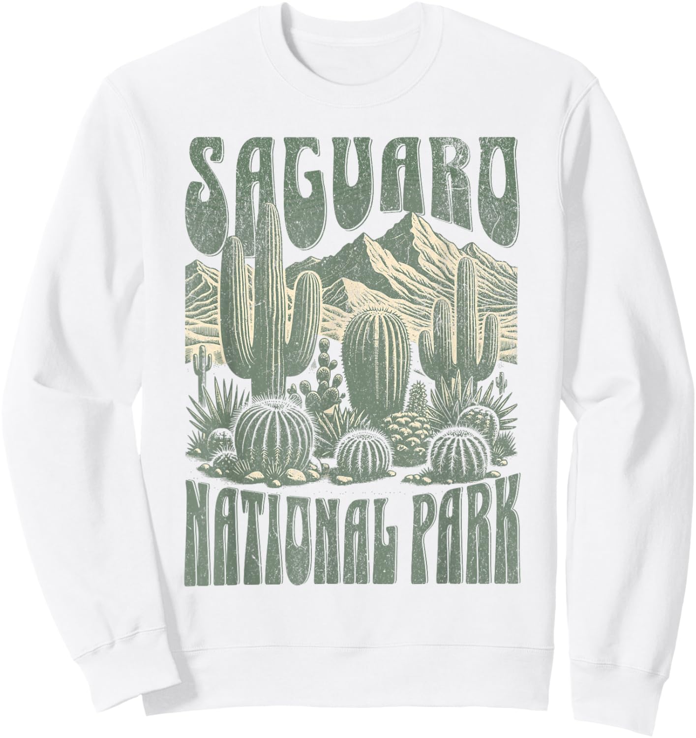 Saguaro National Park Sweatshirt - Sweatshirt | White