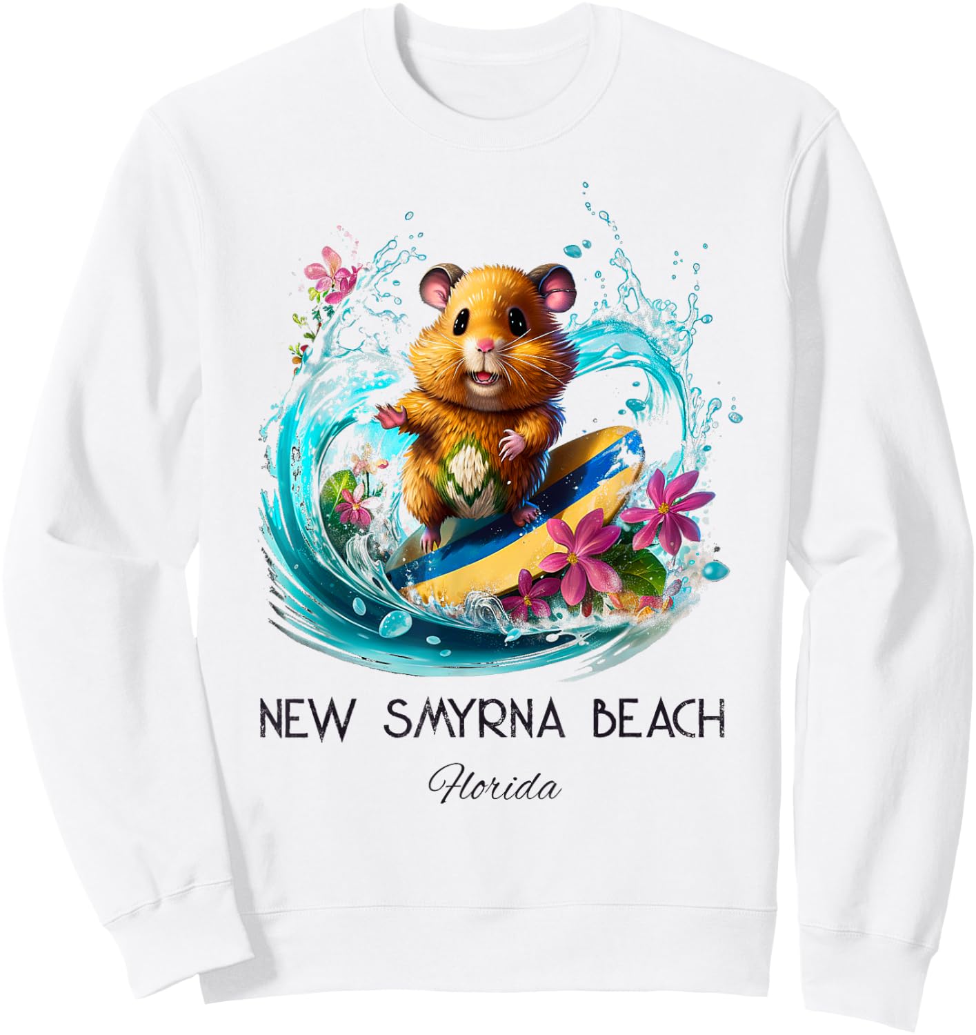 New Smyrna Beach Florida Sweatshirt - Sweatshirt | White