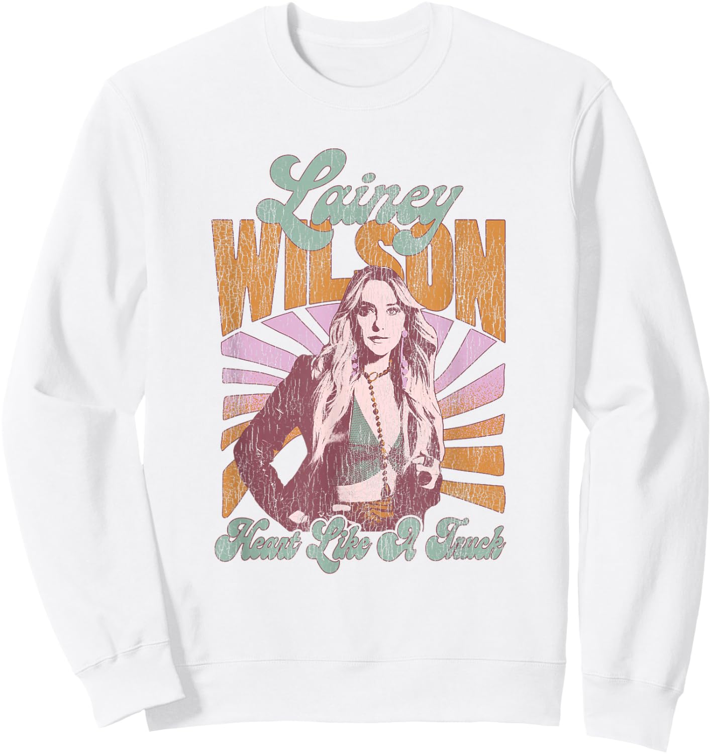 Lainey Wilson - Heart Like A Truck Sweatshirt - Sweatshirt | White