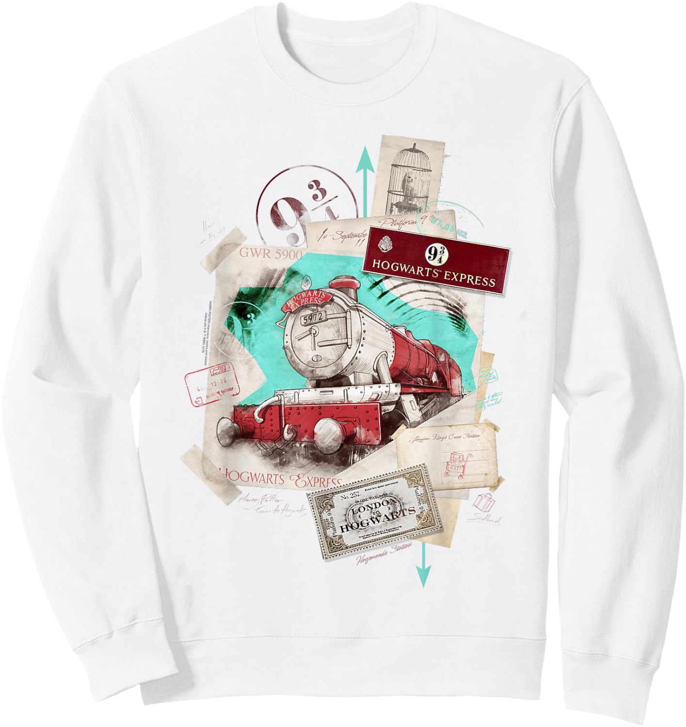 Harry Potter Hogwarts Express Location Sweatshirt - Sweatshirt | White