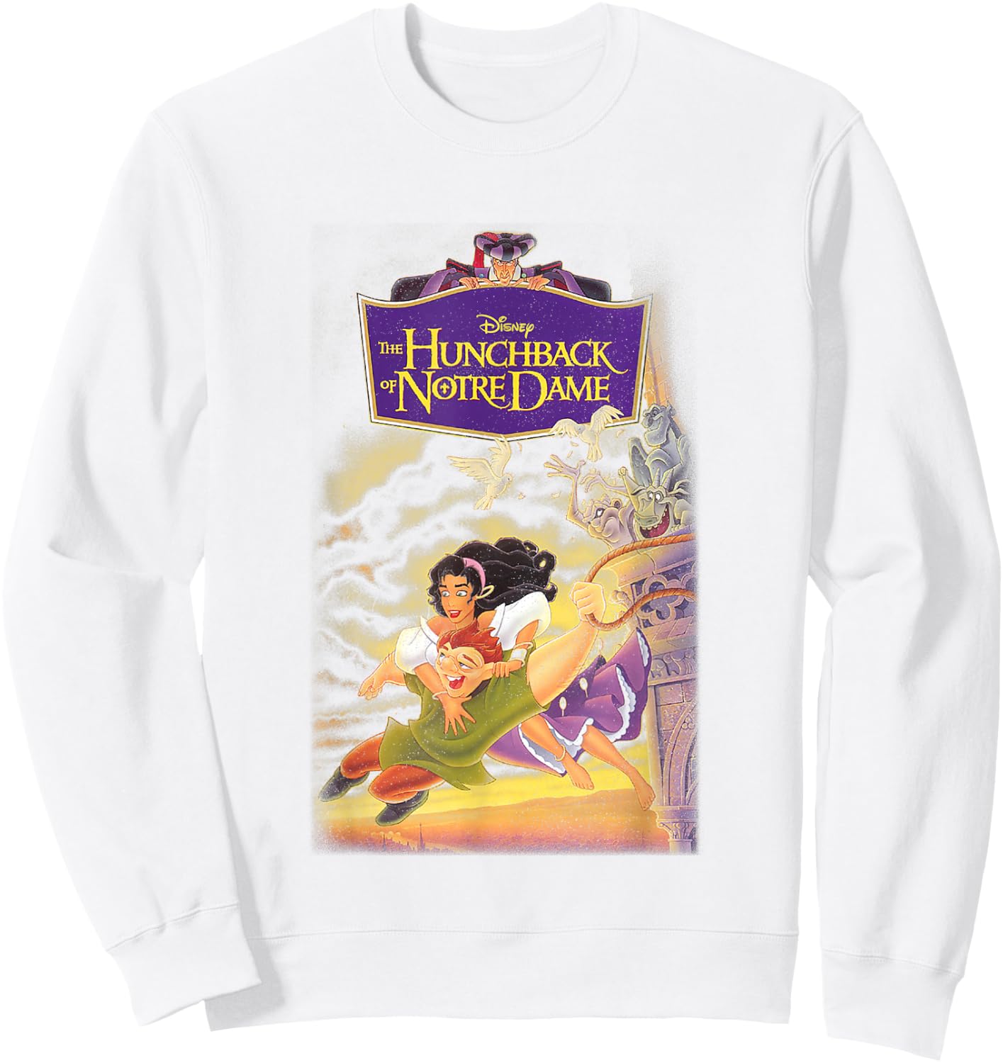 Disney The Hunchback of Notre Dame Iconic Group Shot Cover Sweatshirt - Sweatshirt | White