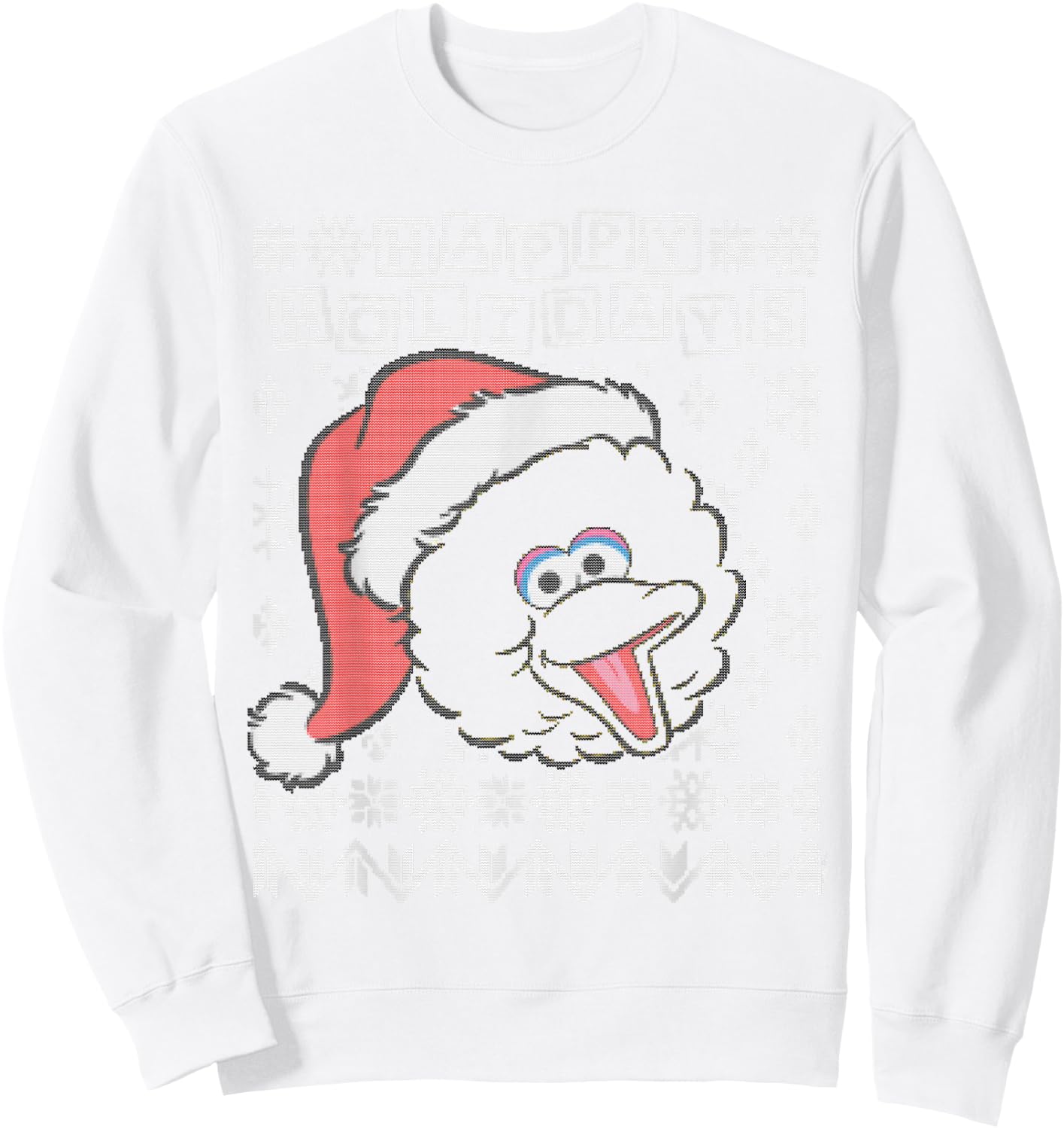 Sesame Street Big Bird Ugly Christmas Sweatshirt - Sweatshirt | White