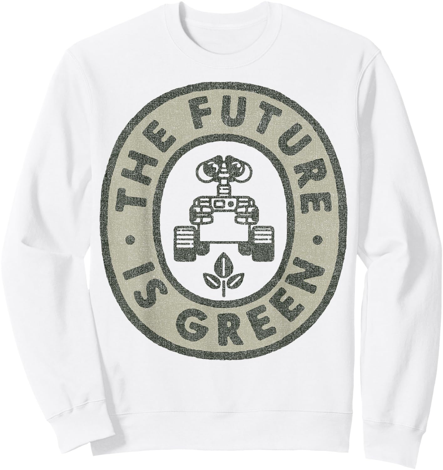 Disney Pixar Earth Day Wall-E The Future is Green Small Sweatshirt - Sweatshirt | White