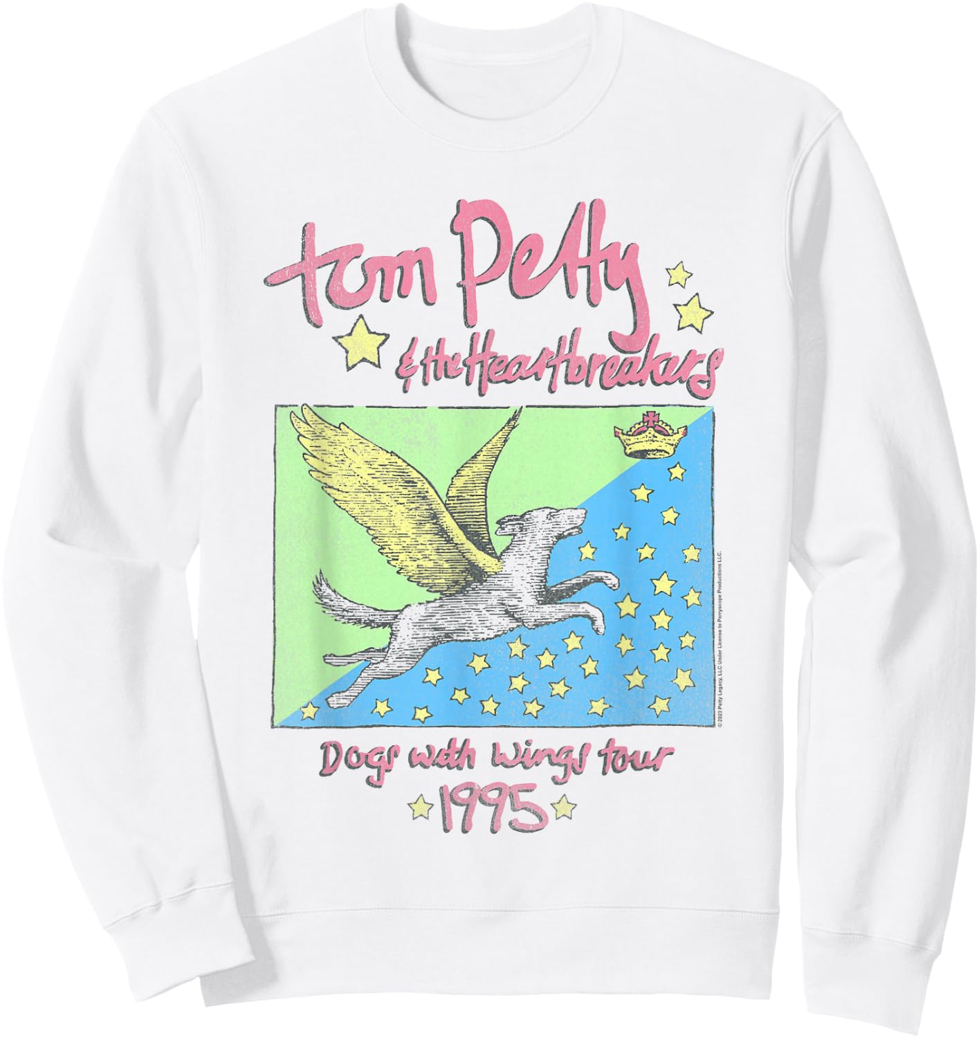 Tom Petty Dogs With Wings Tour 1995 Sweatshirt - Sweatshirt | White