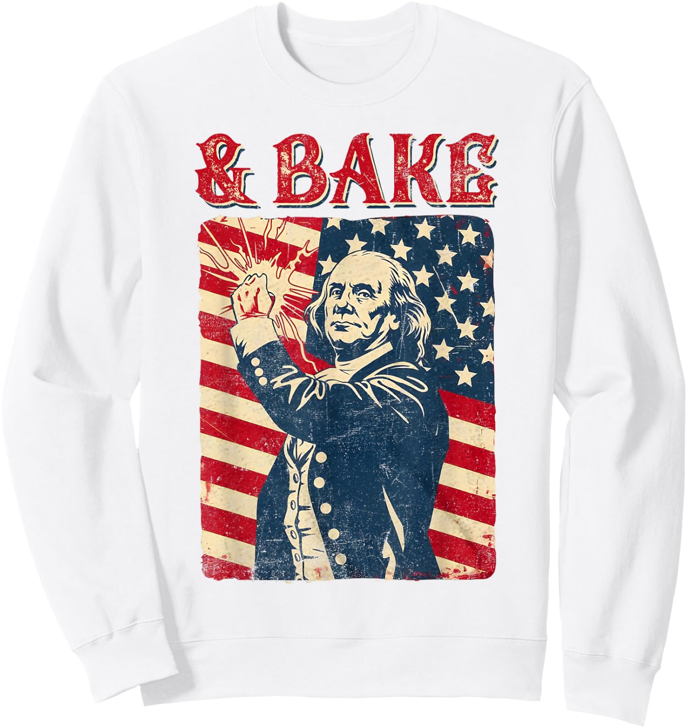 Funny Shake And Bake 4th of July Couple Matching Sweatshirt - Sweatshirt | White