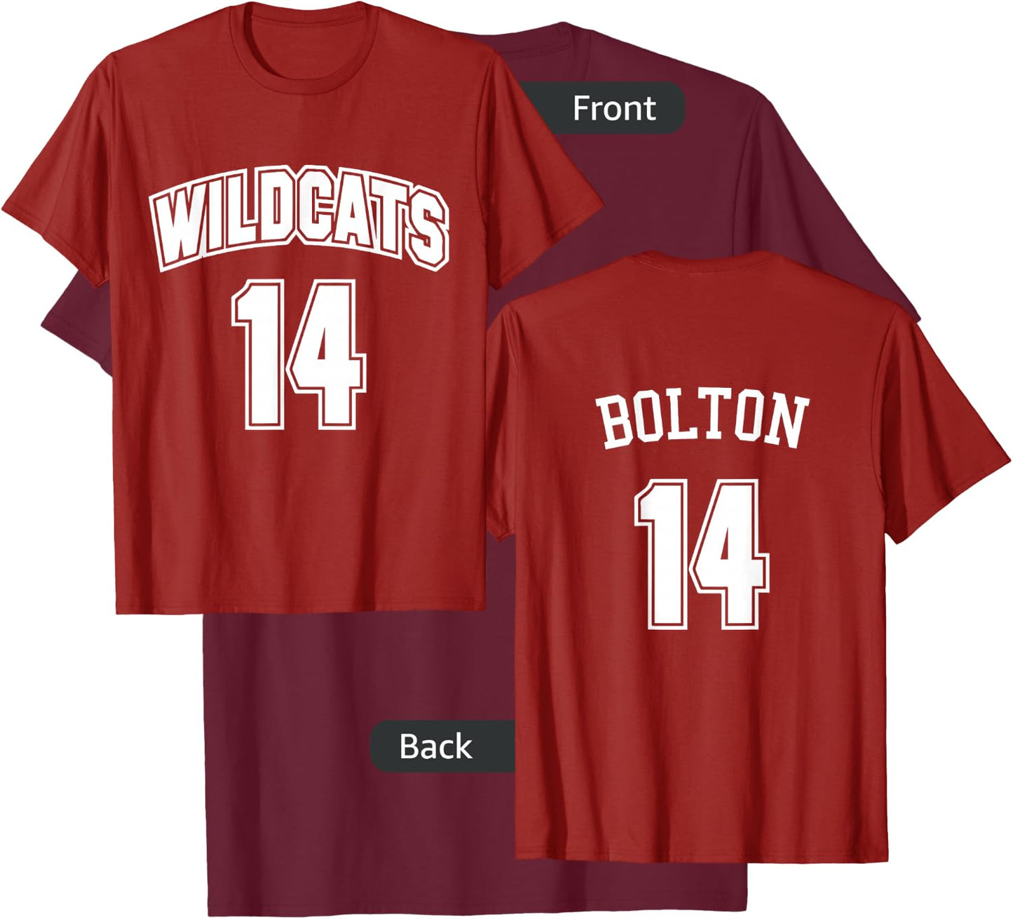 Wildcats 14 Bolton T-Shirt - T-Shirt | Maroon