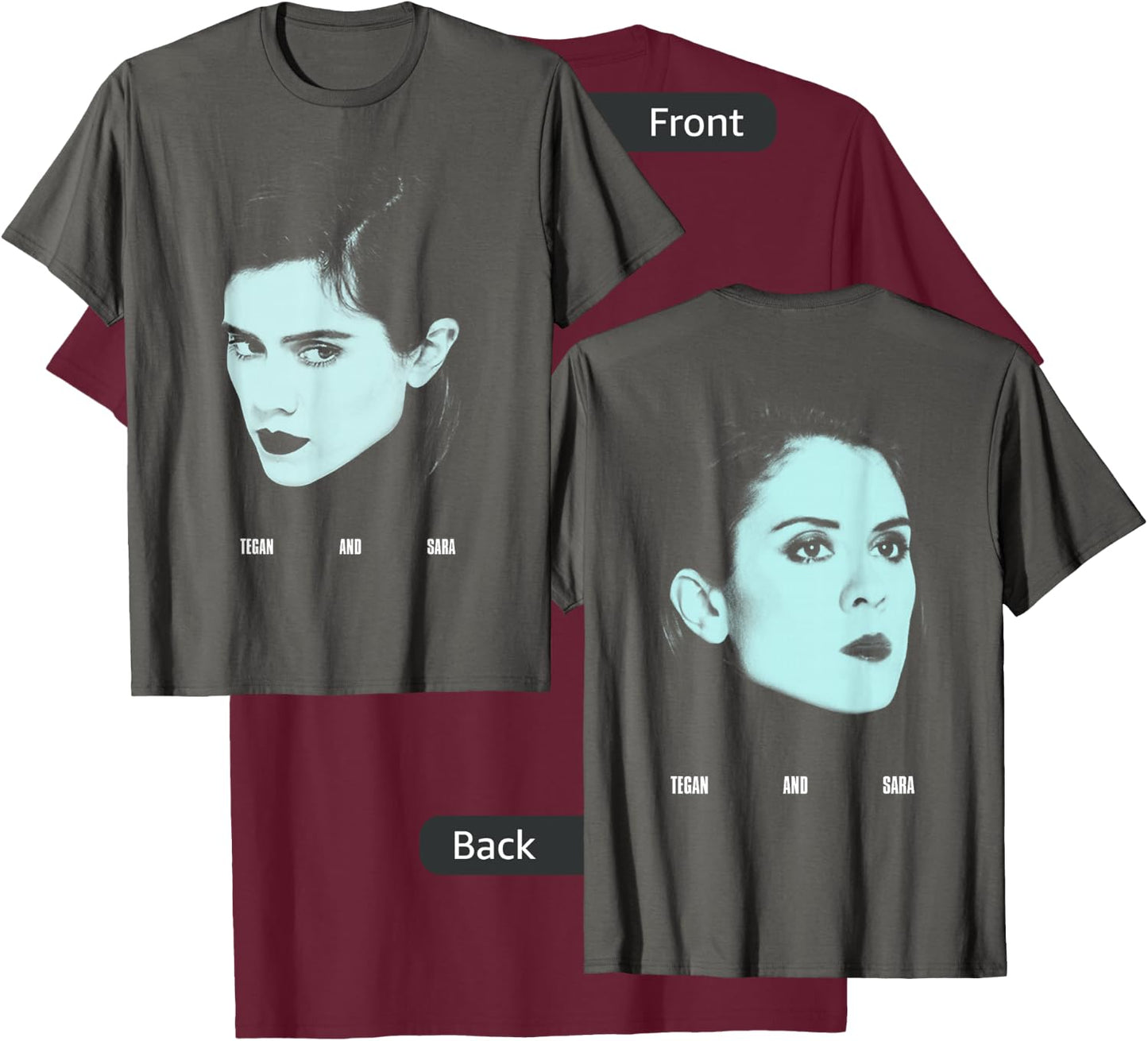 Tegan and Sara - Love You to Death T-Shirt - T-Shirt | Maroon