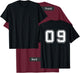Number 09 Nine Sport Player Team Uniform White Print on Back T-Shirt - T-Shirt | Maroon