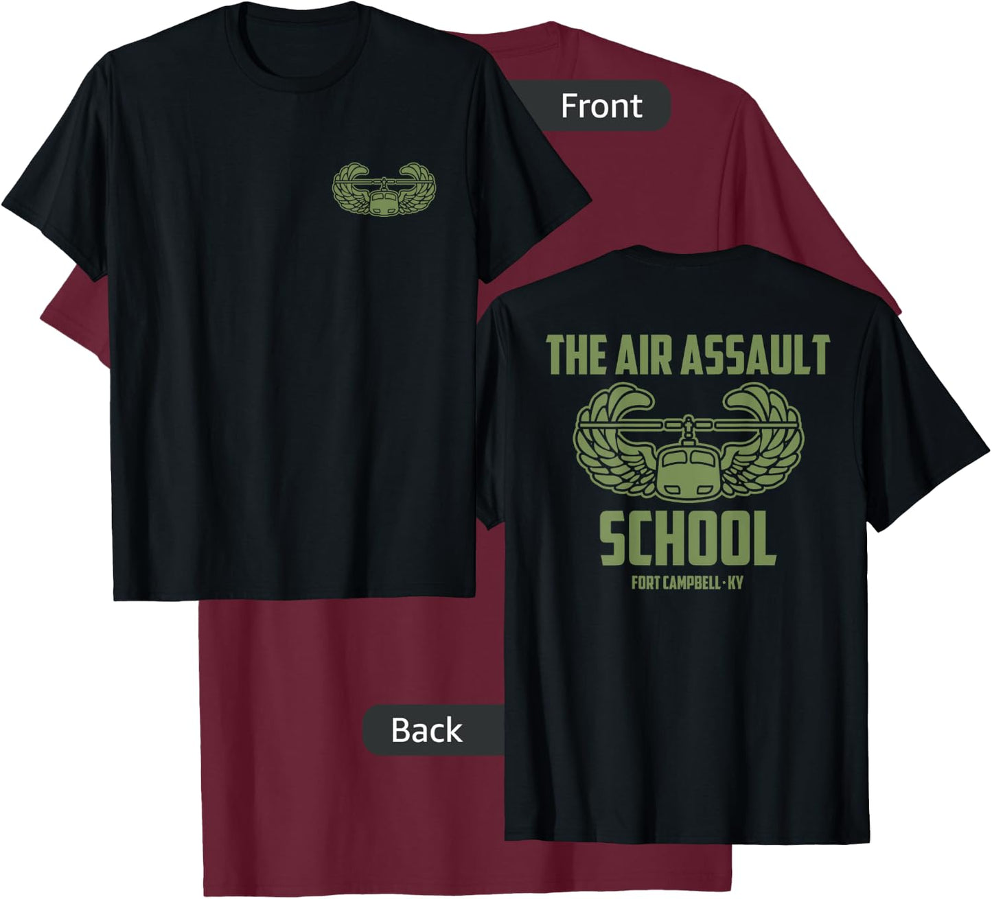 Sabalauski Air Assault School TSAAS US Army 101st Airborne T-Shirt - T-Shirt | Maroon