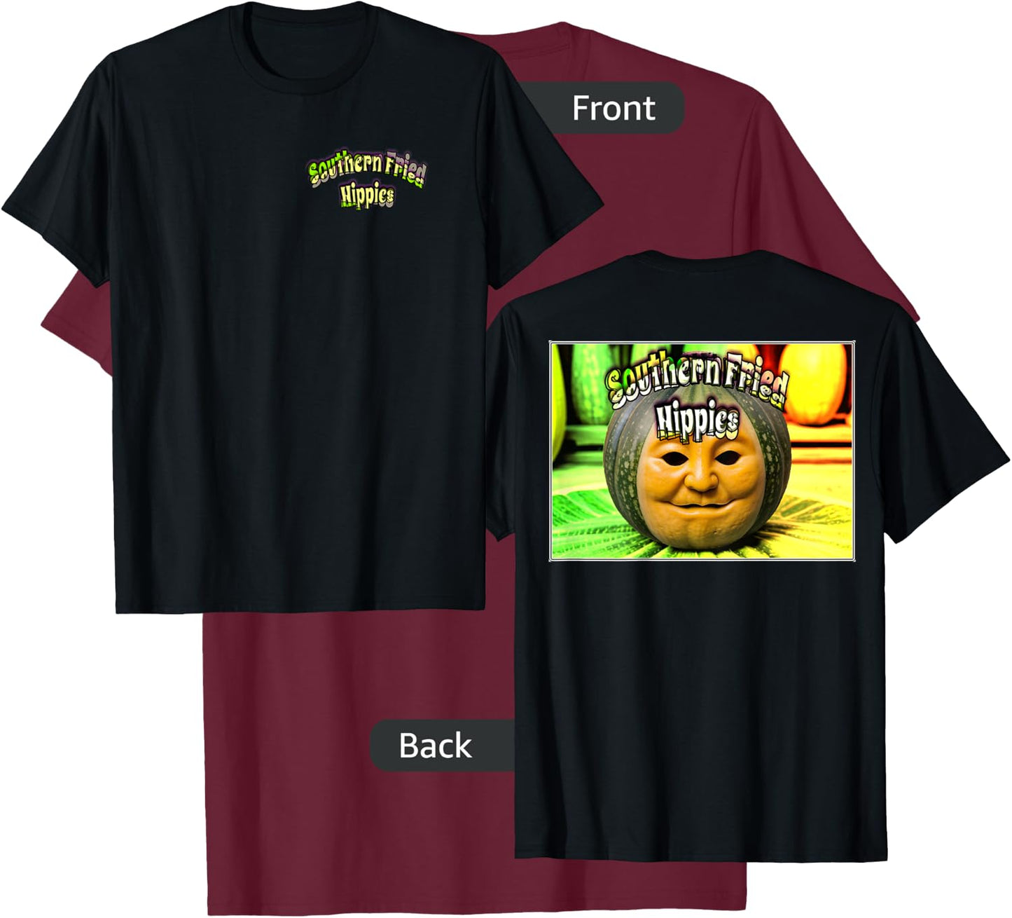 Homegrown - Southern Fried Hippies T-Shirt - T-Shirt | Maroon