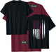 Nurse Shirt RN LPN American Flag Syringe Doctor Medical USA T-Shirt - T-Shirt | Maroon