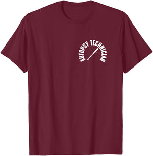 Autopsy Technician Pocket Wear Medical Examiner Autopsy Tech T-Shirt - T-Shirt | Maroon
