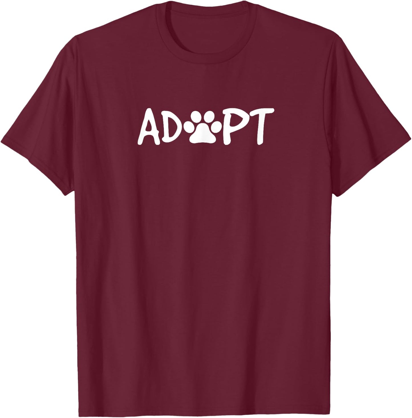 Rescue Dog Adopt - Rescue Dog Lover Rescue Dog Owner Gift T-Shirt - T-Shirt | Maroon