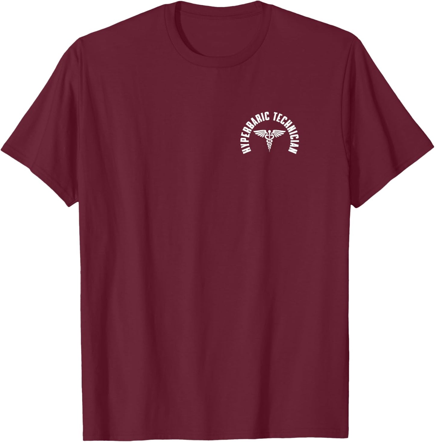 Hyperbaric Technician Pocket Apparel Underwater Medicine T-Shirt - T-Shirt | Maroon