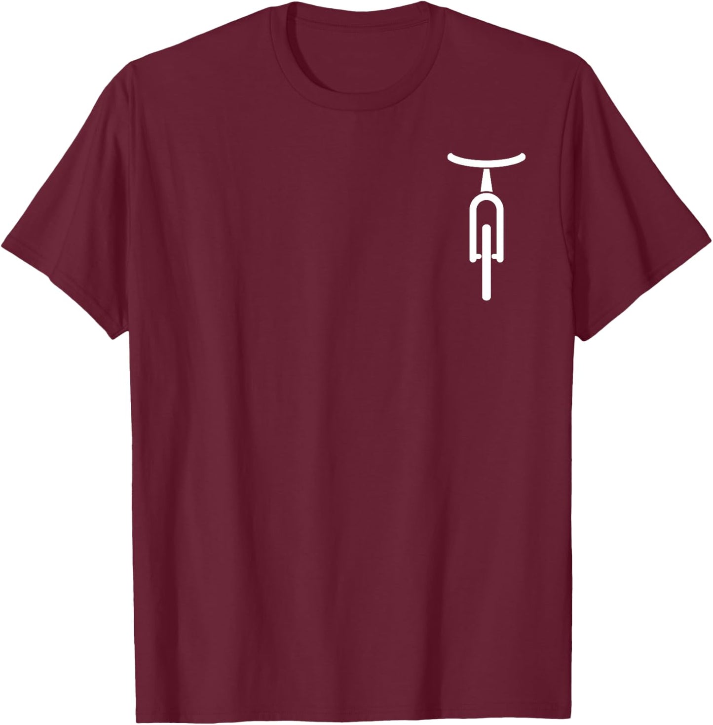 Bicycle Logo Minimal Retro For Cyclist Cycling Lovers T-Shirt - T-Shirt | Maroon