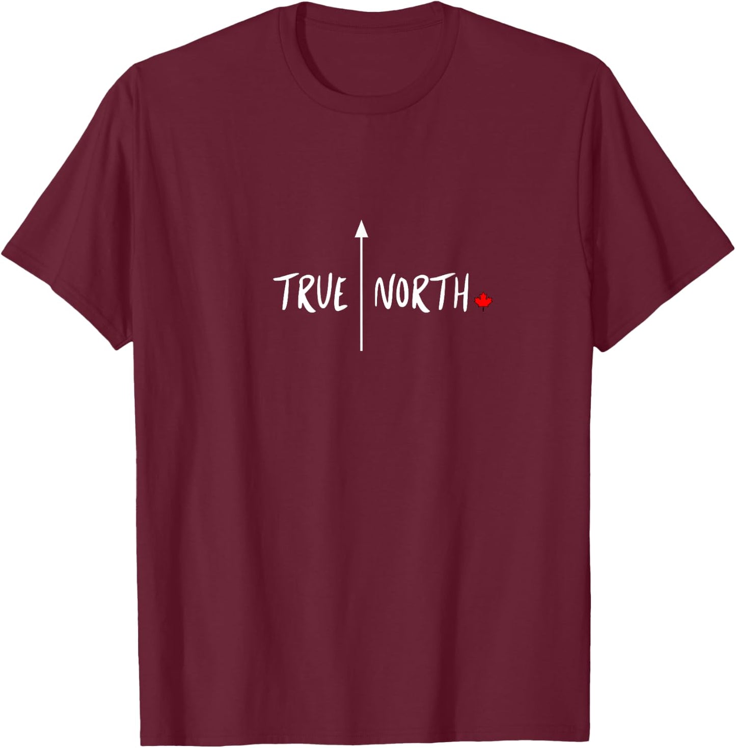 True North Canada/Canadian Inspired T-Shirt - T-Shirt | Maroon