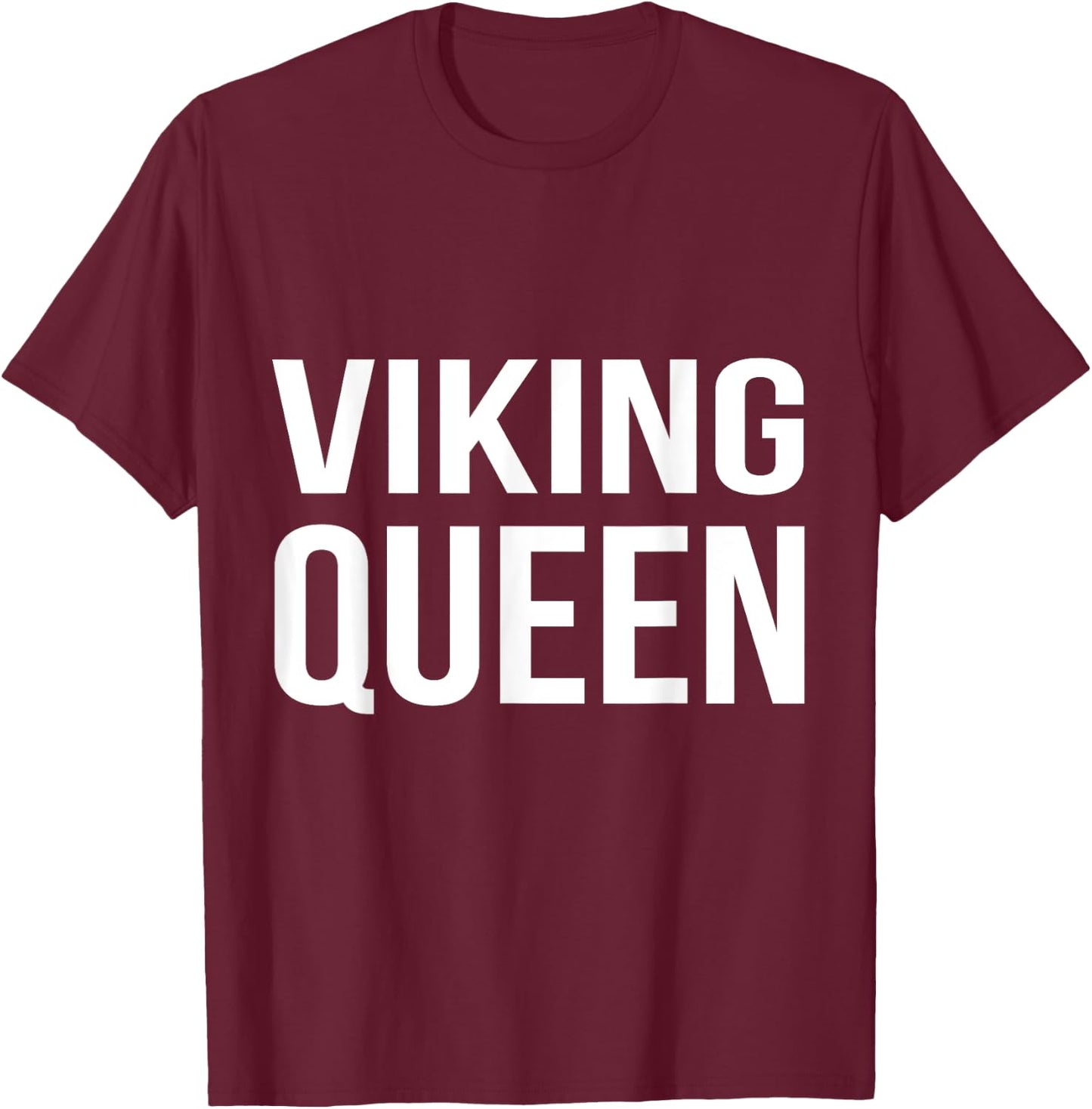 Viking Queen Norse Vikings Valhalla T-Shirt - T-Shirt | Maroon