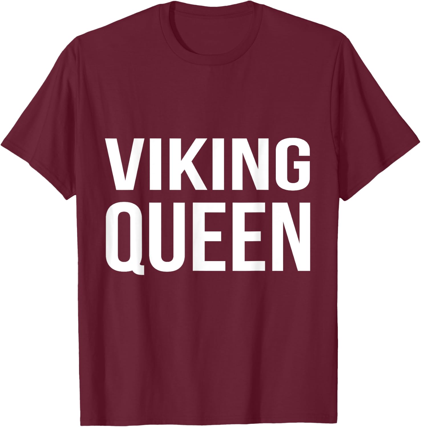 Viking Queen Norse Vikings Valhalla T-Shirt - T-Shirt | Maroon