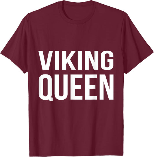 Viking Queen Norse Vikings Valhalla T-Shirt - T-Shirt | Maroon
