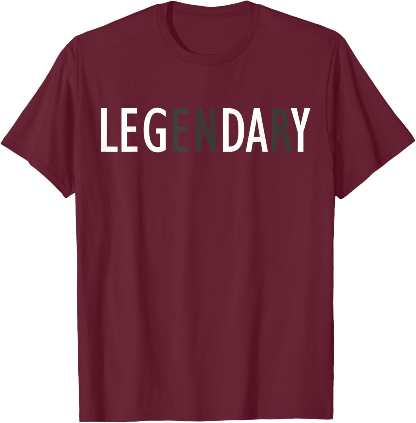 Leg Day Legendary Gym - Workout Gift T Shirt T-Shirt - T-Shirt | Maroon