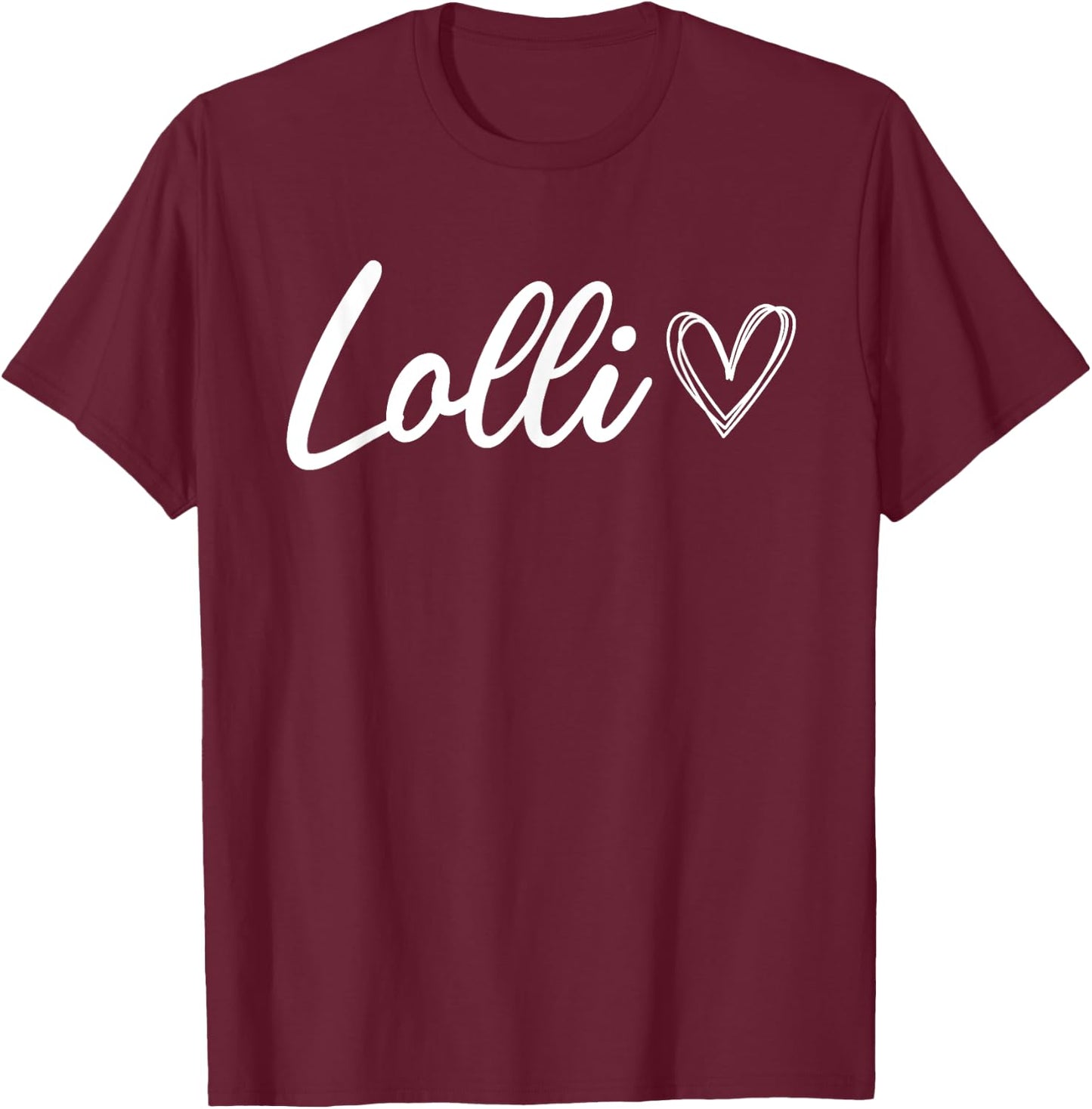 Lolli for Grandma Grandmother Announcement T-Shirt - T-Shirt | Maroon