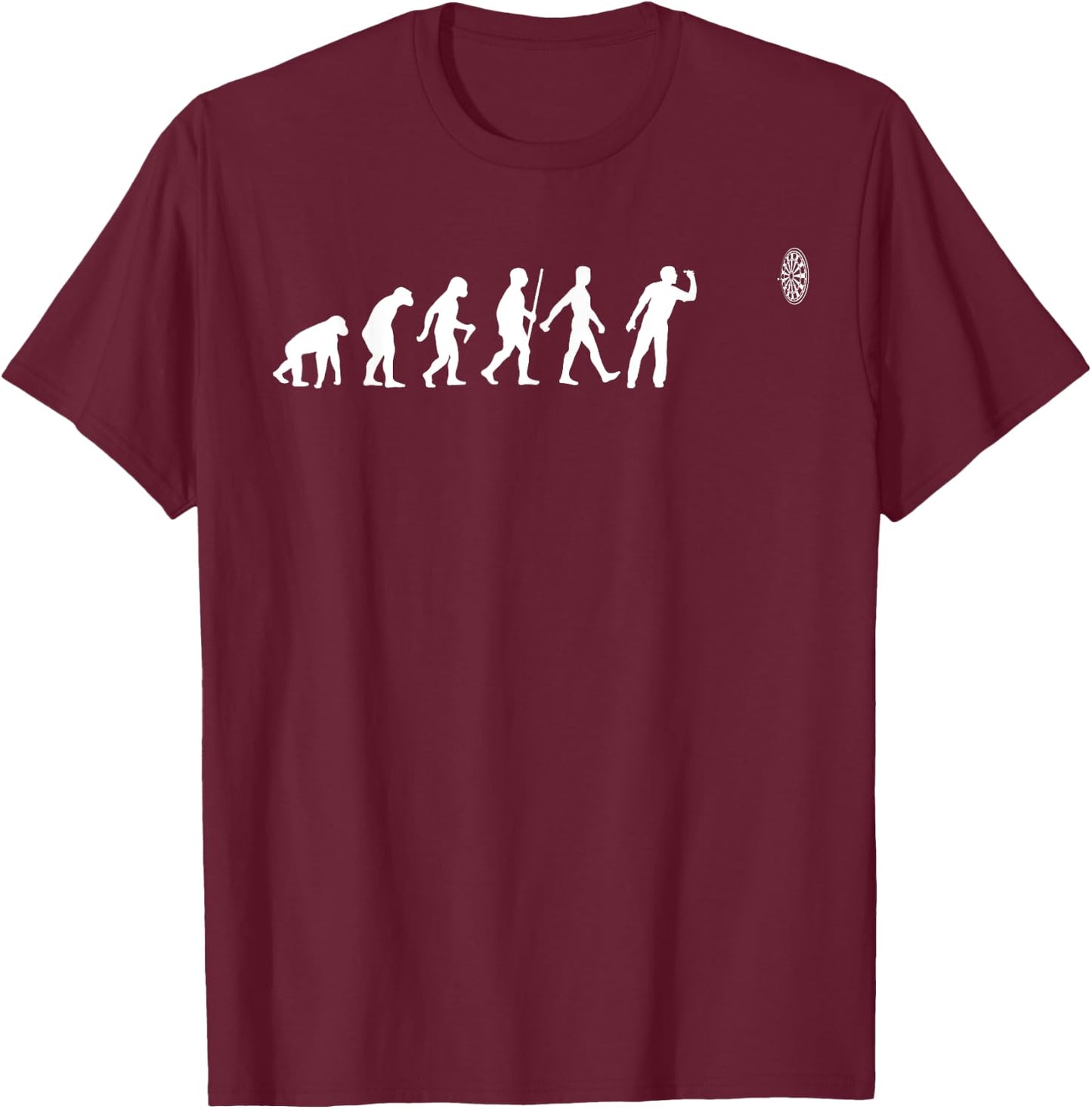 Funny Dart Women Bullseye Dartboard Team Players T-Shirt - T-Shirt | Maroon