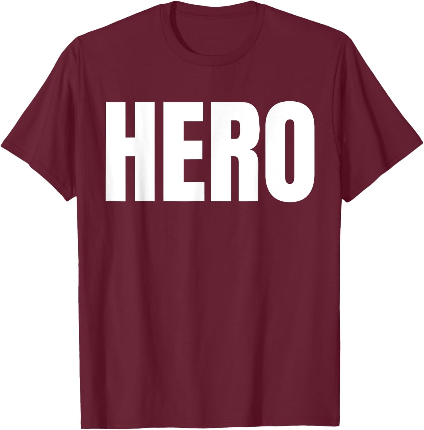 HERO. The Word Hero T-Shirt - T-Shirt | Maroon