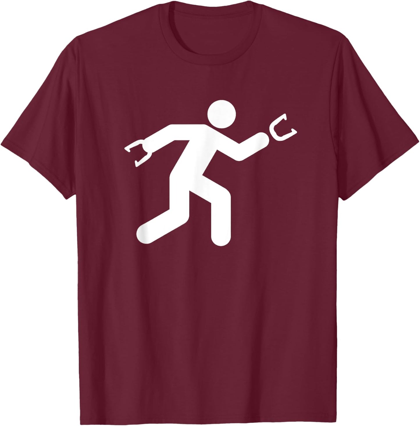 Sign Man - Horseshoe Throwing Shirt Horseshoe Pitchers Gift T-Shirt - T-Shirt | Maroon