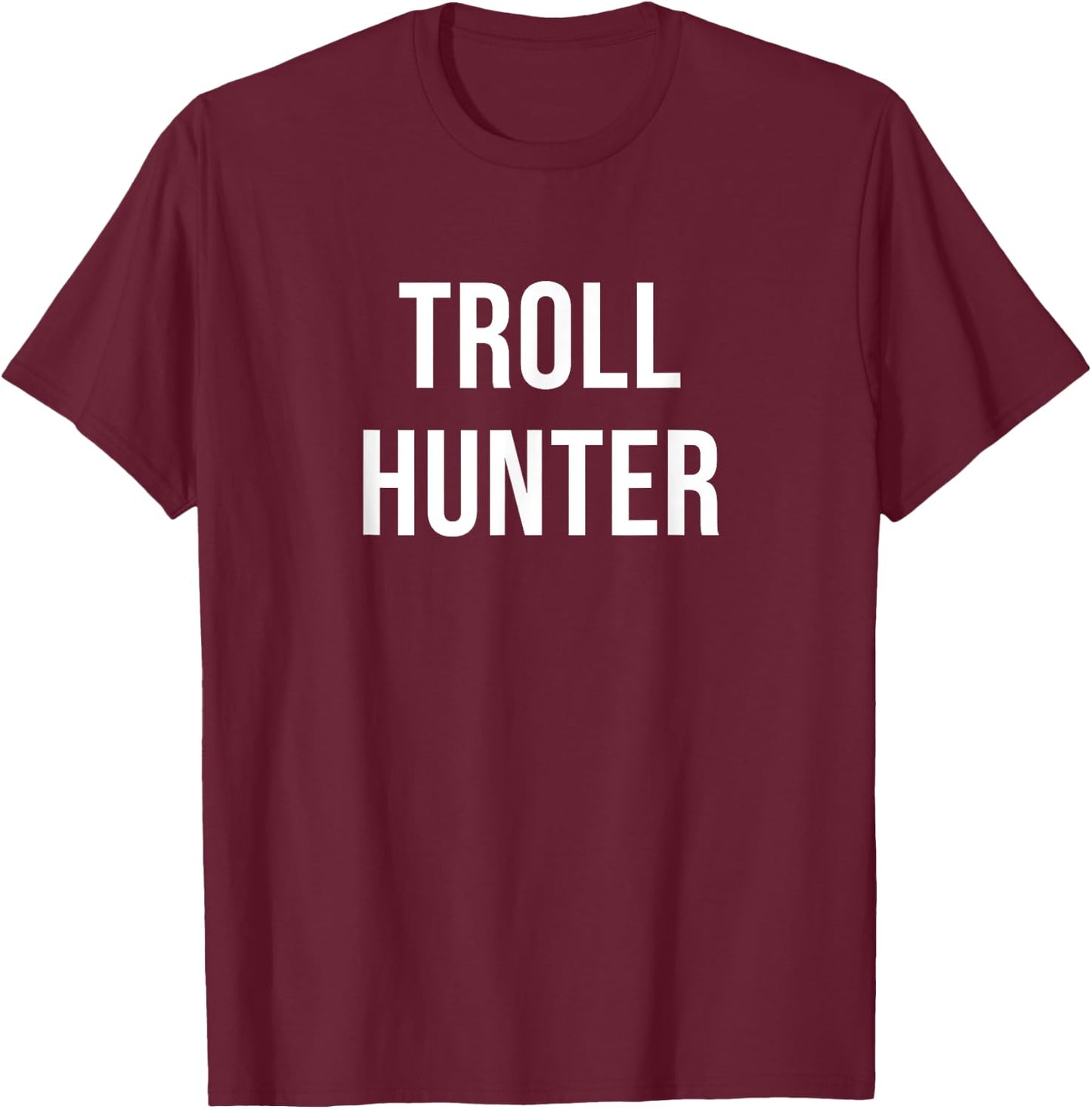Troll Hunter , Small, Black T-Shirt - T-Shirt | Maroon