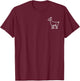 Goat Pocket Cute Farm Animal Boys Girls Kids Youth Women Men T-Shirt - T-Shirt | Maroon