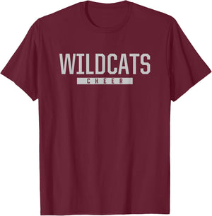 Walnut Grove Wildcats Cheer HS T-Shirt - T-Shirt | Maroon