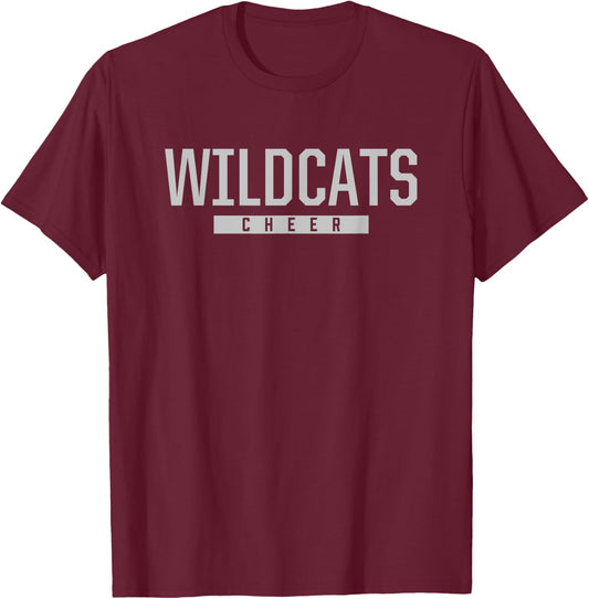 Walnut Grove Wildcats Cheer HS T-Shirt - T-Shirt | Maroon