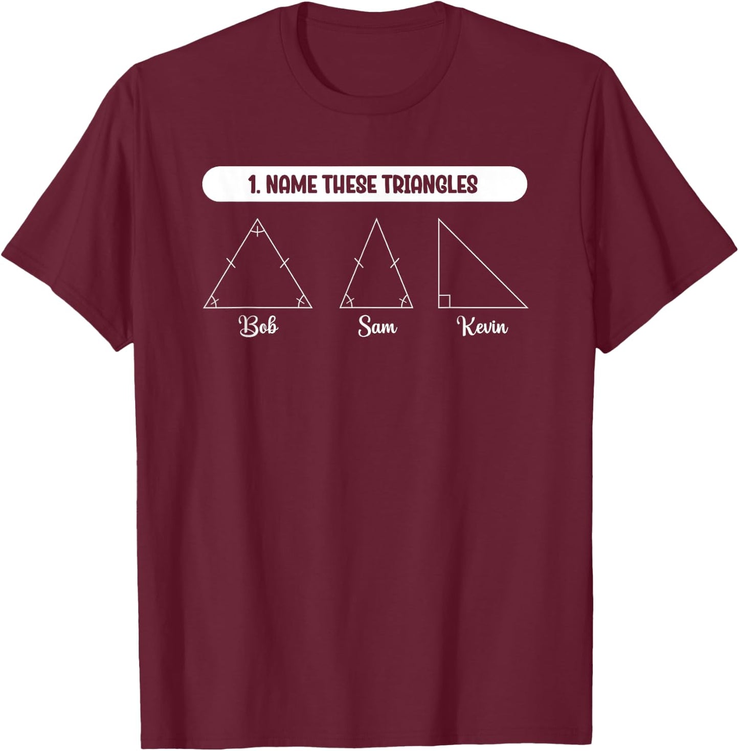 Funny Geometry Math Student Analysis T-Shirt - T-Shirt | Maroon